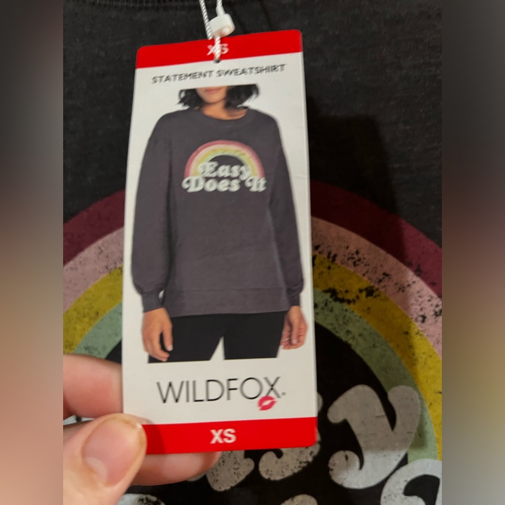 ****SOLd***Wildfox Women's Grey Sweatshirt Easy Does It
Size XS - Picture 3 of 8